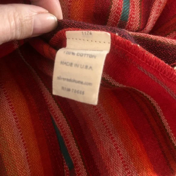 Silverado Western wear womens button-down Concho buttons made in the USA 100% - Picture 10 of 12